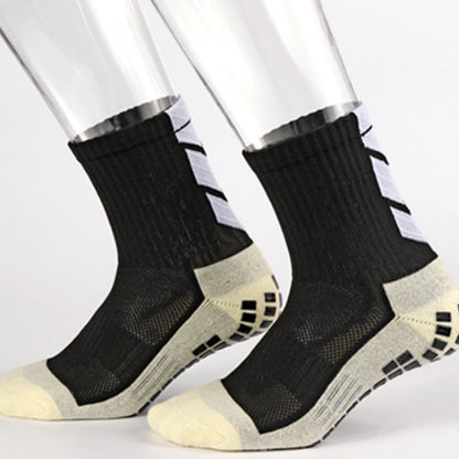 Thickened non-slip mid-length football socks