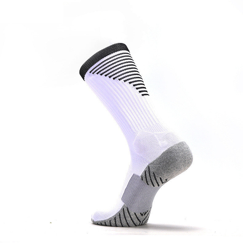 Striped non-slip sports football socks