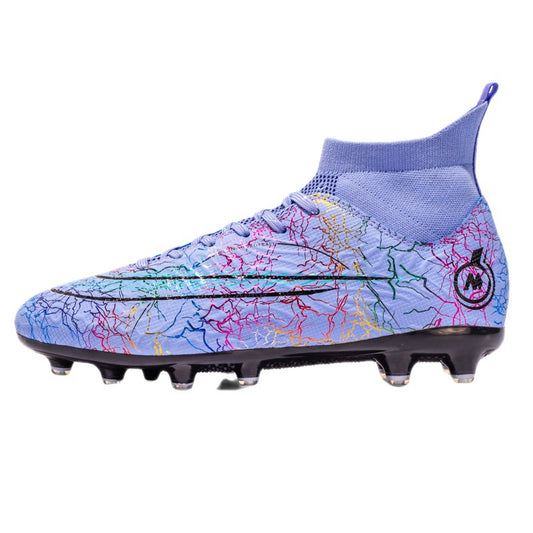 High-top Football Shoes Men's tf Broken Nails Unisex AG Long Nails Artificial Grass Training Shoes