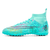 High-top Football Shoes Men's tf Broken Nails Unisex AG Long Nails Artificial Grass Training Shoes