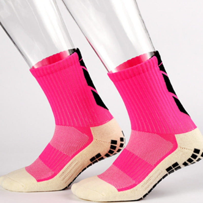 Thickened non-slip mid-length football socks