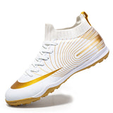 High-top Football Shoes Men's tf Broken Nails Unisex AG Long Nails Artificial Grass Training Shoes