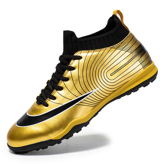 High-top Football Shoes Men's tf Broken Nails Unisex AG Long Nails Artificial Grass Training Shoes